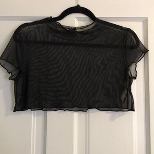 Nasty Gal mesh crop top